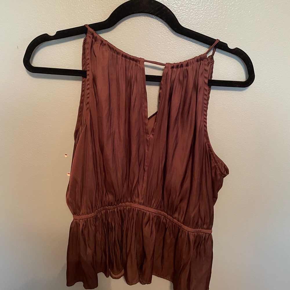 Old Navy Sleeveless Brown Blouse
